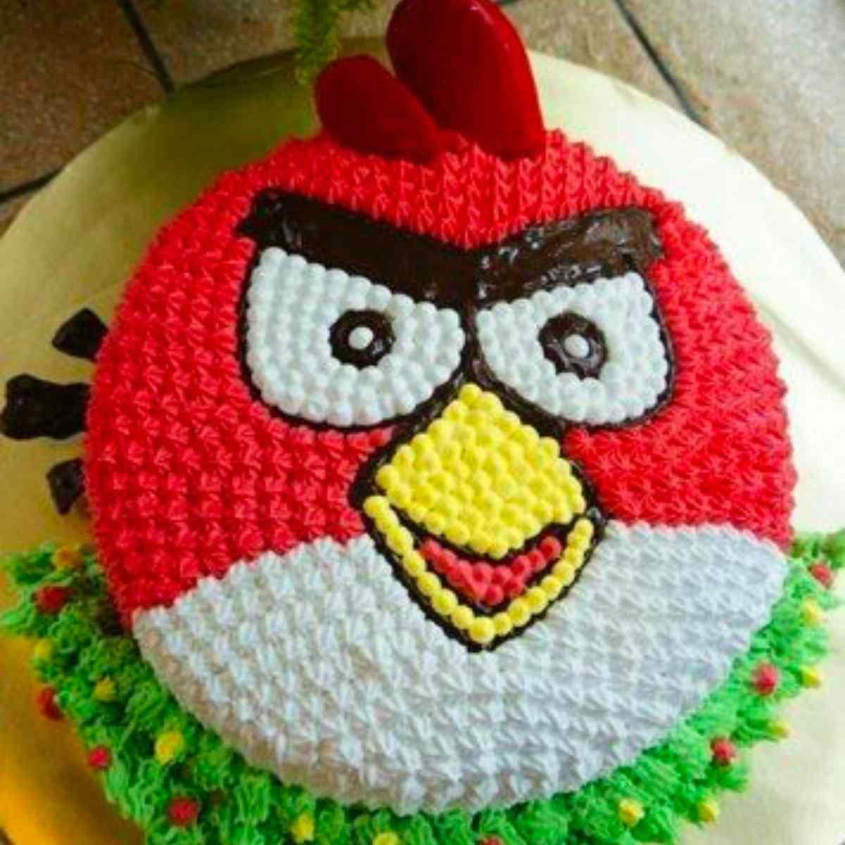 angry bird cake round angry bird cake round