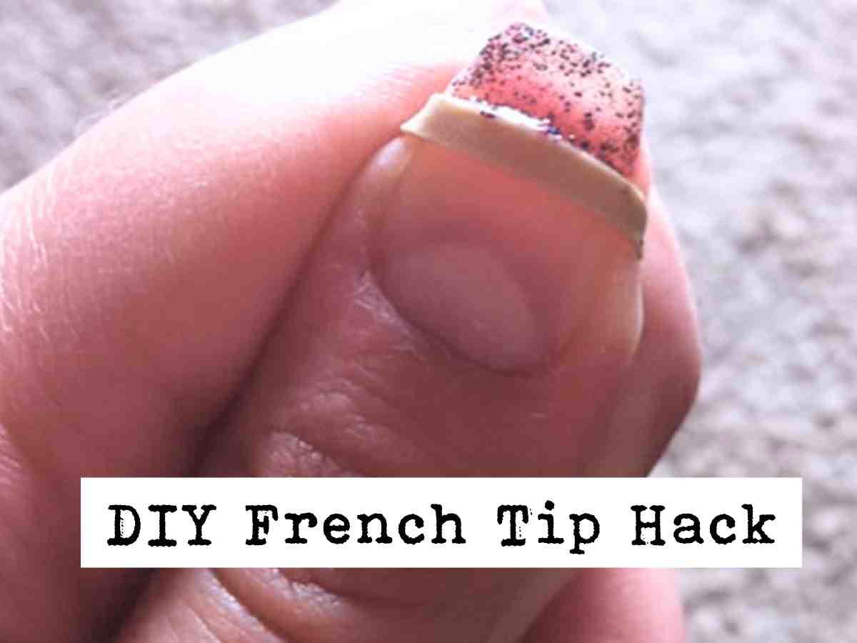 DIY french manicure diy french tip hack