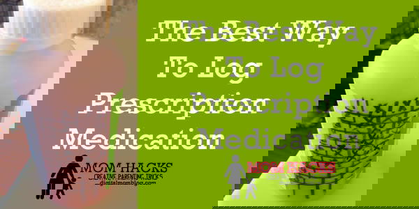 tracking prescription medication prescription medicine log
