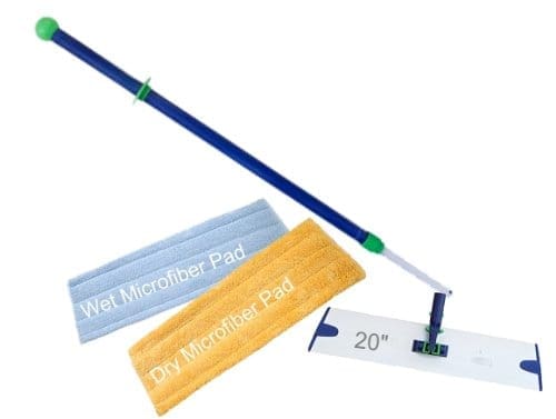 norwex mop laminate floor A 20-inch floor mop with interchangeable wet and dry microfiber pads, ready to conquer even the sneakiest laminate floor smudges while making you feel like a floor-cleaning superhero.