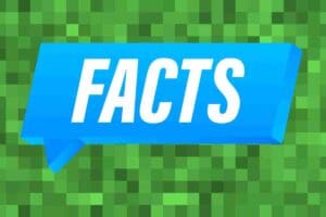 A pixelated Minecraftstyle background showcasing the word 'FACTS' because even creepers need a good trivia fix!