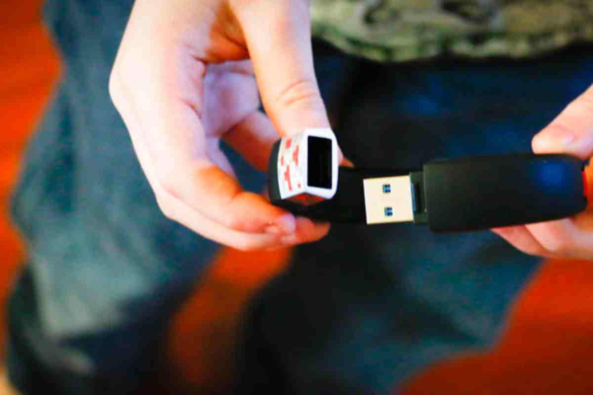 minecraft gameband backup A pair of hands connecting a retro gamingthemed USB drive, reminiscent of Minecraft blocks, making data transfer feel like crafting a digital masterpiece.