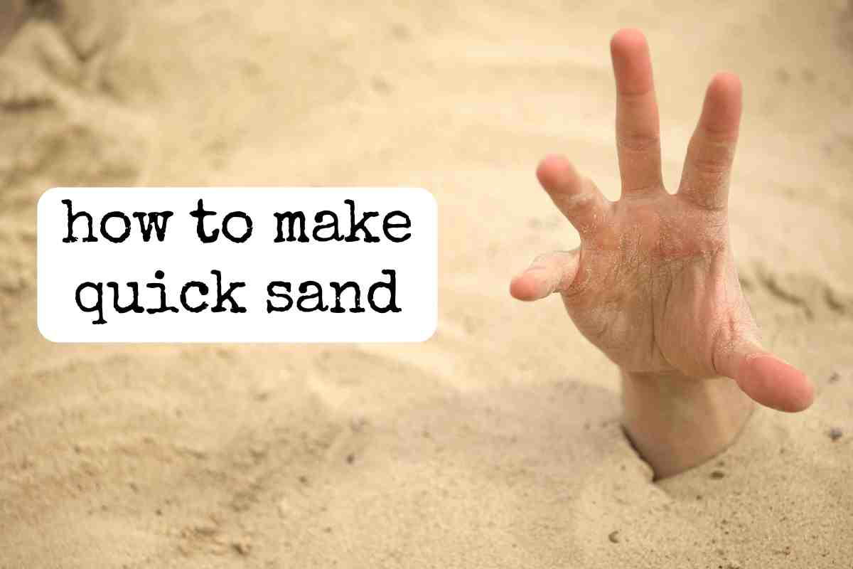quick sand tutorial diy hand in quick sand
