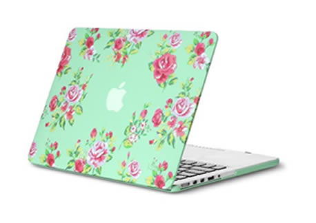 15 inch macbook case mint flowers 15 inch macbook case mint flowers