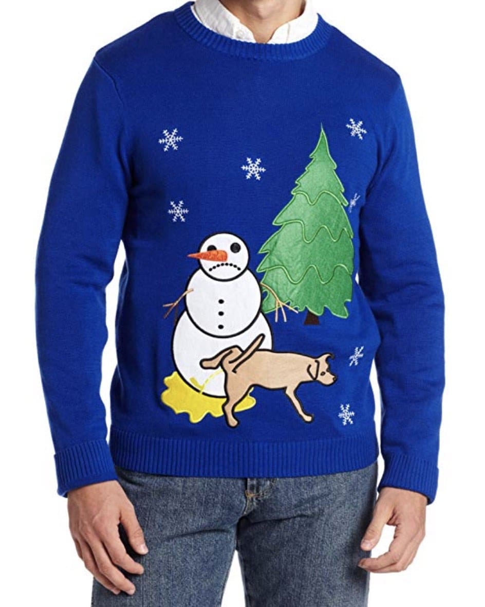 dog mom christmas shirt dog-pee-christmas-sweater