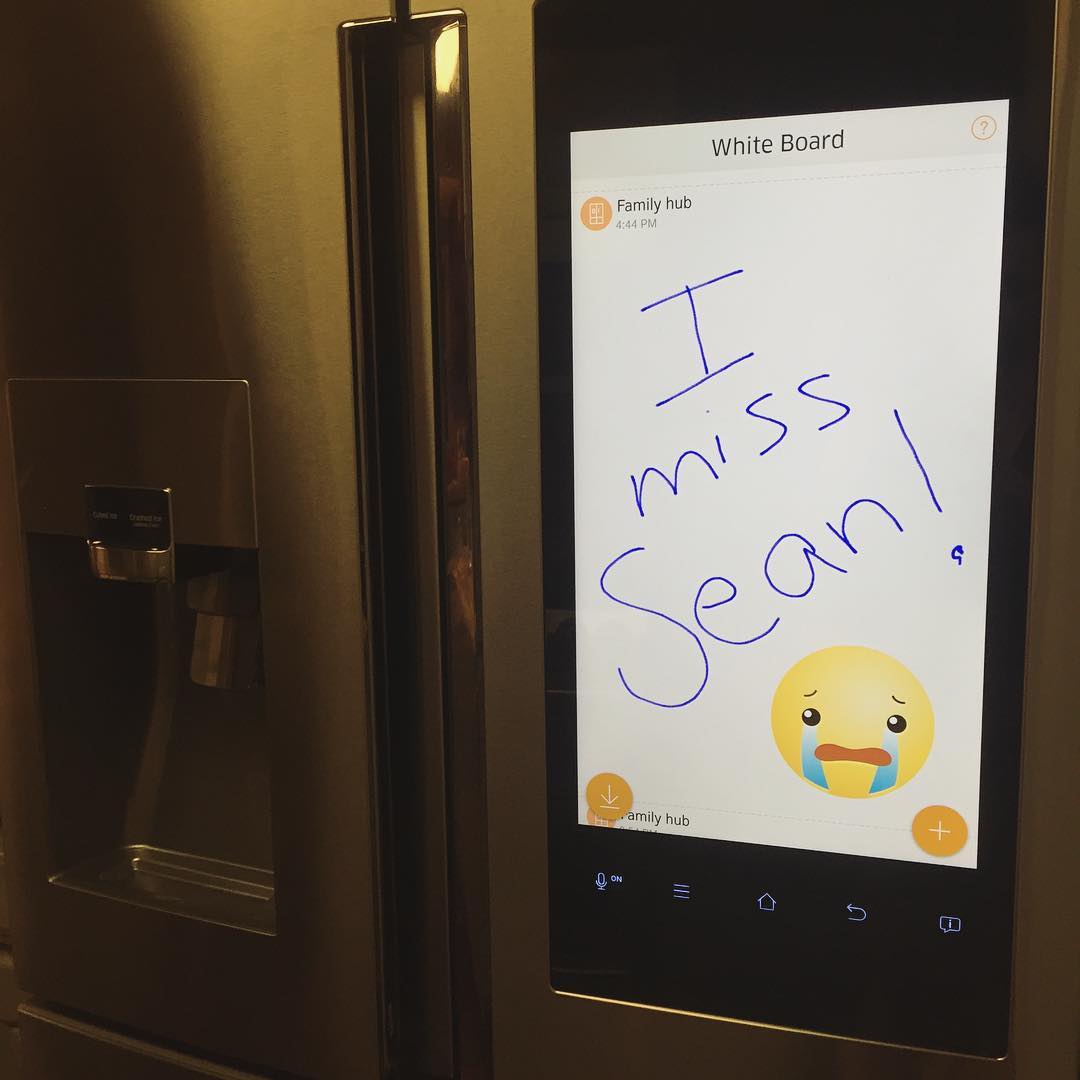 samsung family hub refrigerator samsung family hub refrigerator features a touchscreen display that is app enabled with Samsung Hub