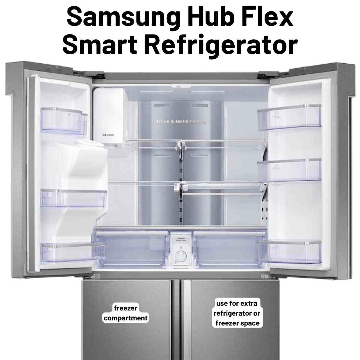 samsung hub smart refrigerator review samsung hub smart refrigerator review 4 door design offering flex space for freezer and fridge