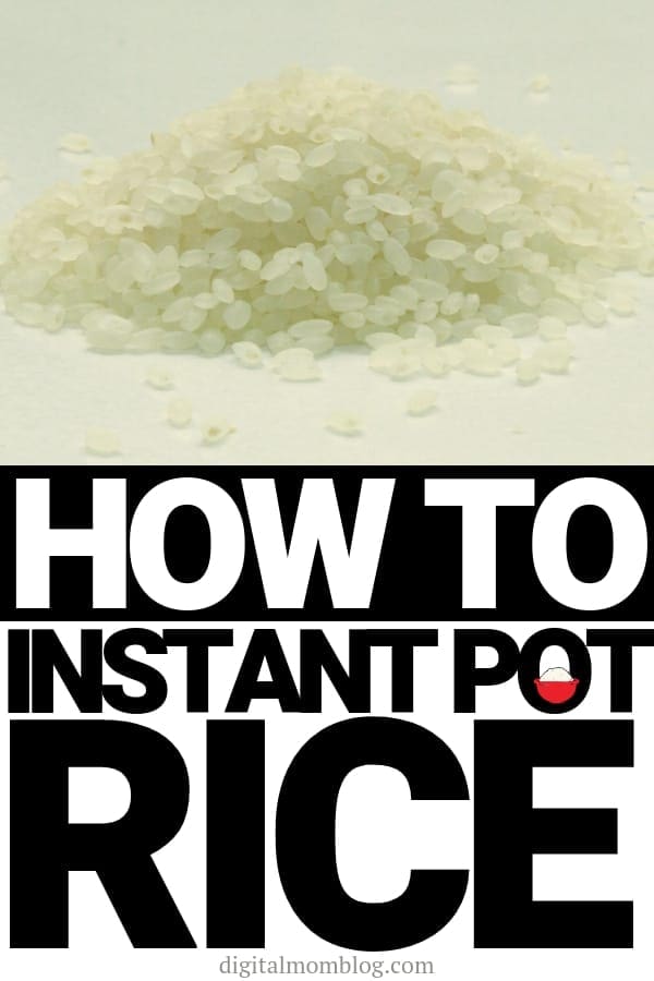 instant pot rice how to instant pot rice