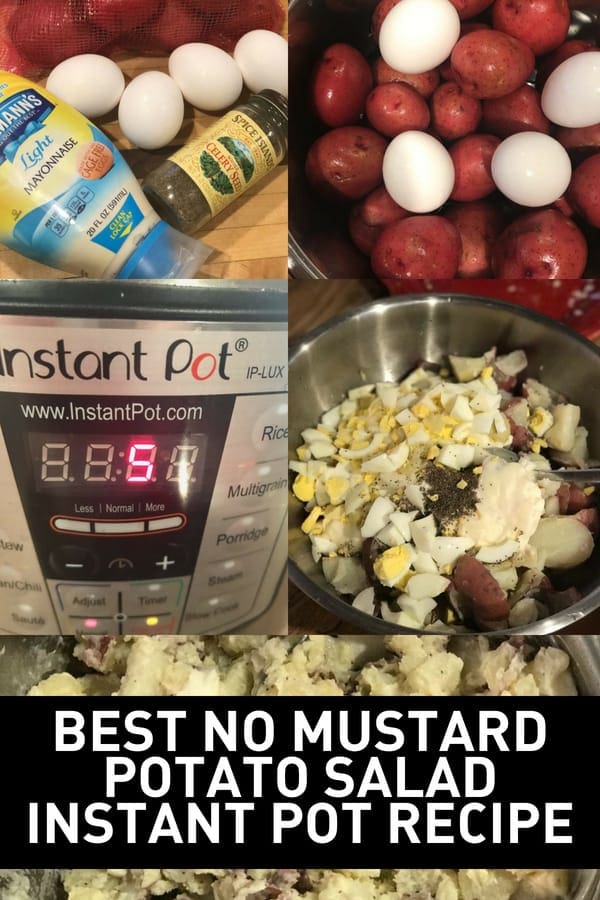 no mustard potato salad instant pot easyinstantpotpotatosalad