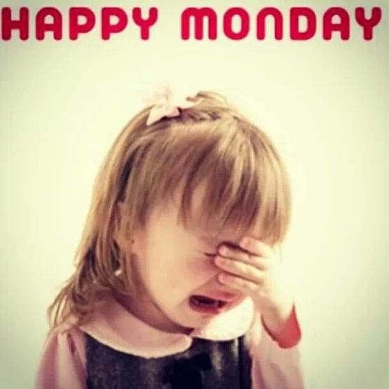 happy monday meme girl crying happy monday image