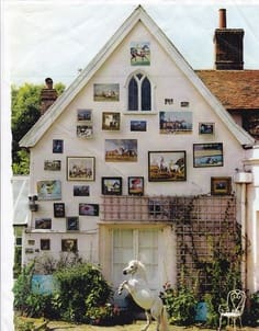 outdoor photo wall Photo Wall Outdoors – gallery wall idea