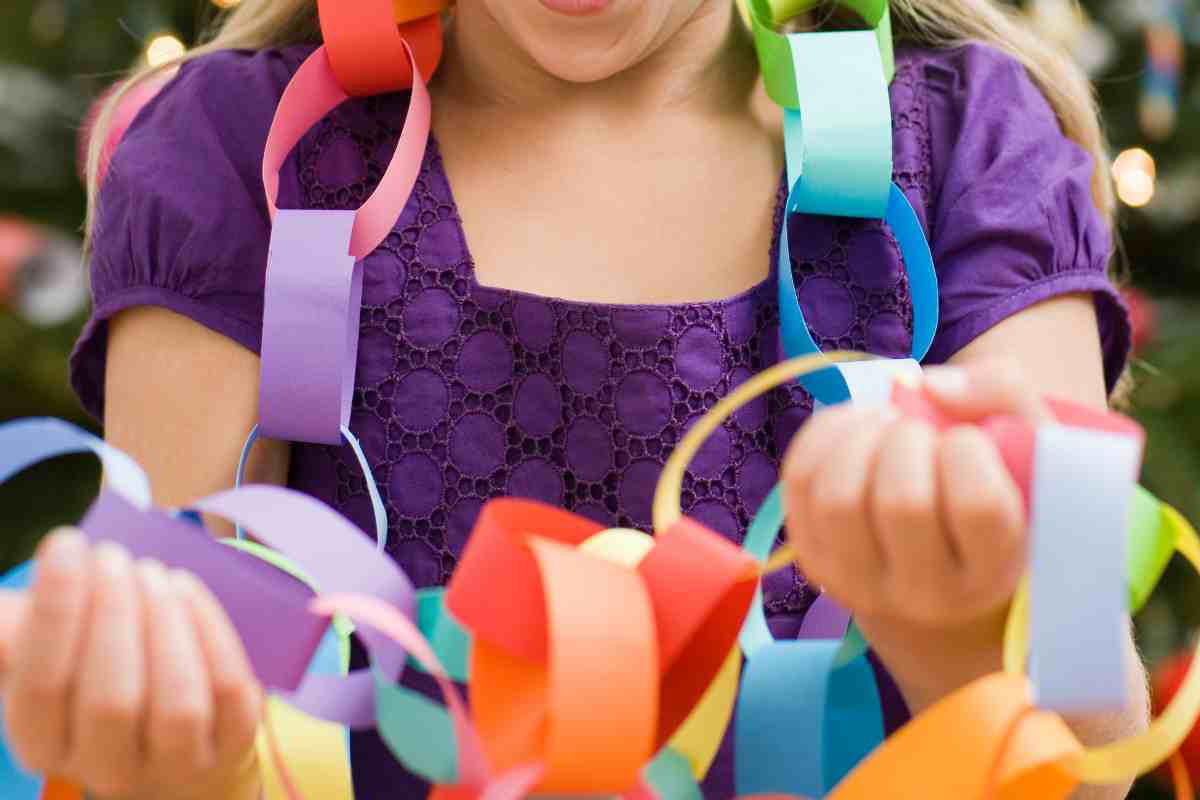 Christmas Paper Chain toddler craft Christmas Paper Chain toddler craft