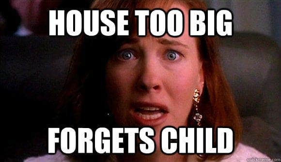 forgets child home alone meme house too big forgets child