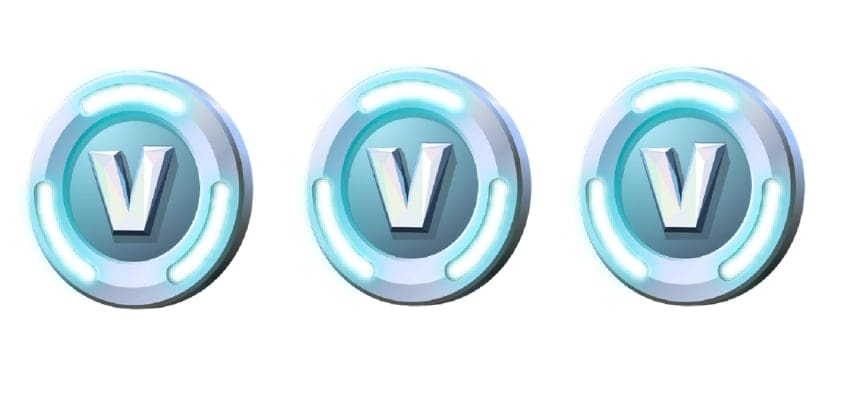 fortnite vbucks Three shiny Fortnite V-Bucks lined up like they're ready to start a dance-off on the virtual battlefield.
