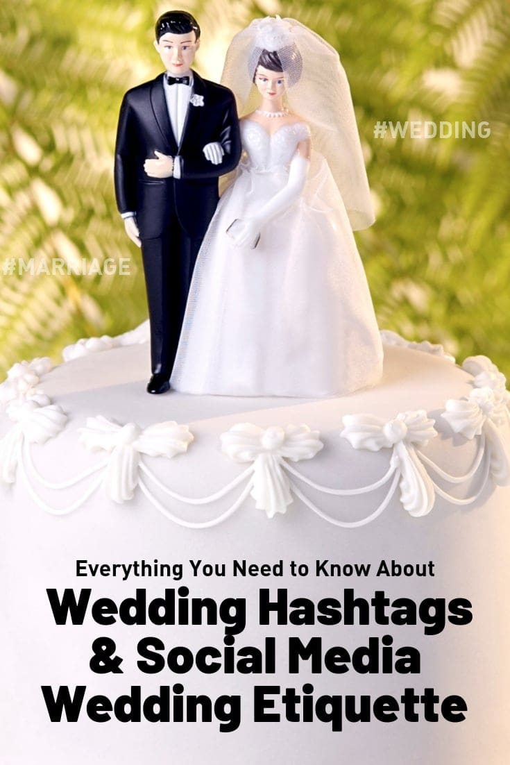 social media at weddings rules weddinghashtags
