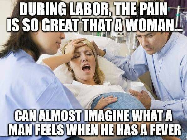 labor pain man flu laborpainmanflu