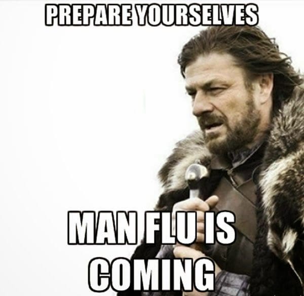 funny man flu meme manflucoming