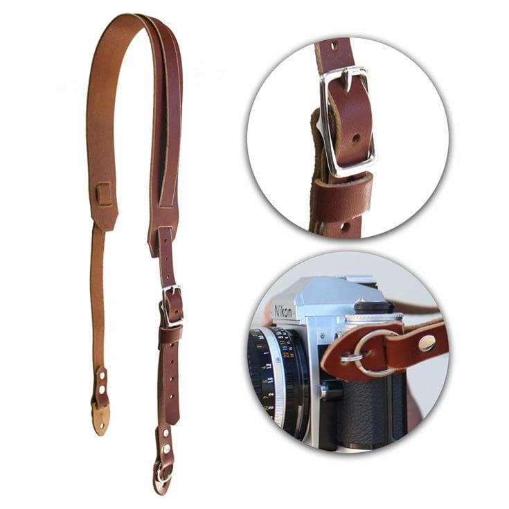 leather camera strap custom