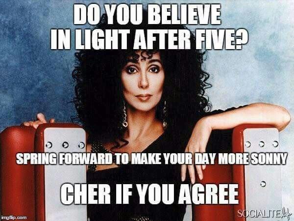 life after five daylight savings time meme