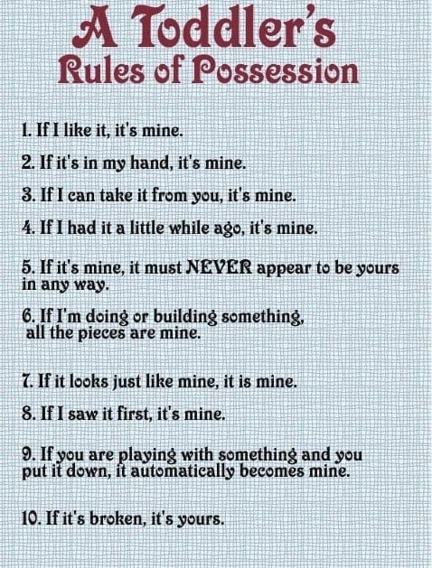 toddler rules of possession toddlerrulesofpossession