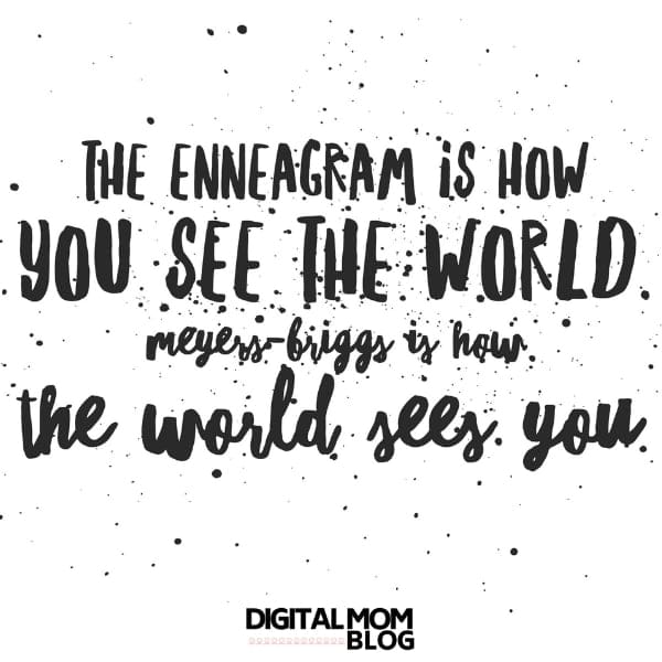 what is the enneagram test Humorous quote comparing the Enneagram with MyersBriggs: 'The Enneagram is how you see the world, MyersBriggs is how the world sees you,' designed with playful typography and sprinkled background, optimized for Enneagram enthusiasts and curious minds.
