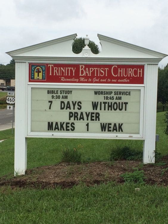 7 days without prayer makes one weak 7 days without prayer makes one weak