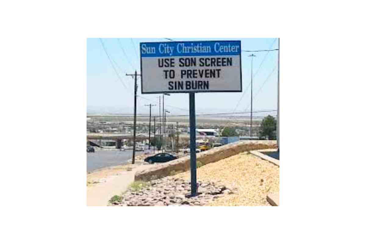funny sign saying pun son screen funny sign saying pun son screen