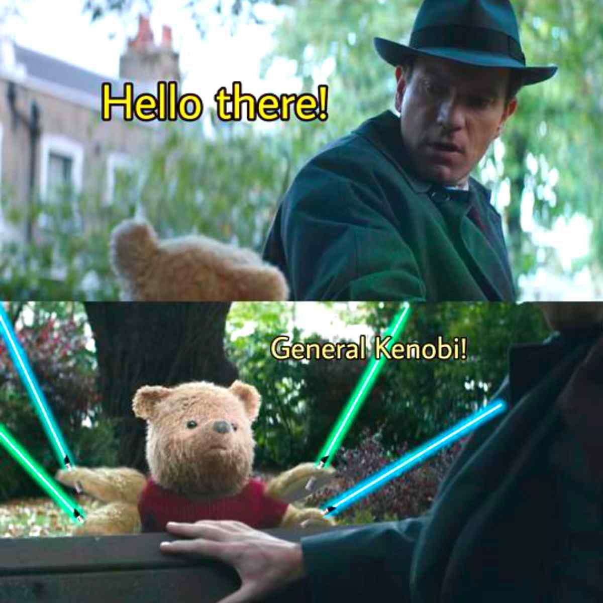 general kenobi meme hello there paddington bear hello general kenobi