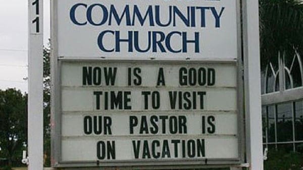 pastor on vacation pastor on vacation