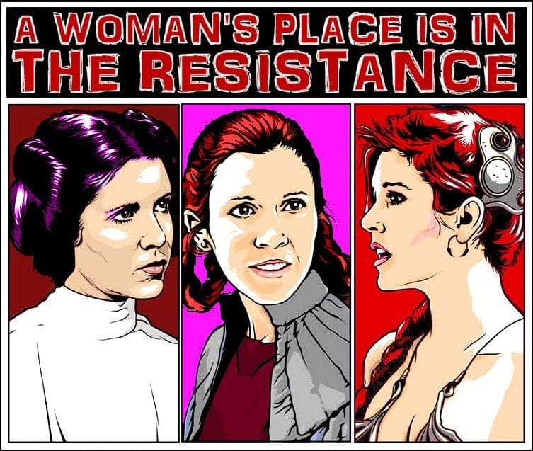 star wars resistance meme women womens place is in the resistance star wars meme