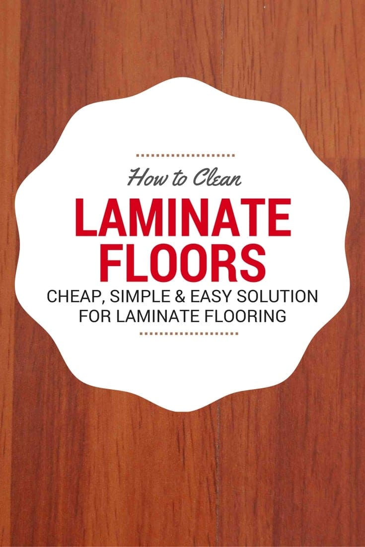 how to clean laminate flooring A humorous guide titled 'How to Clean Laminate Floors' over a wood-patterned background, promising cheap and easy solutions so simple even your cat could do it.
