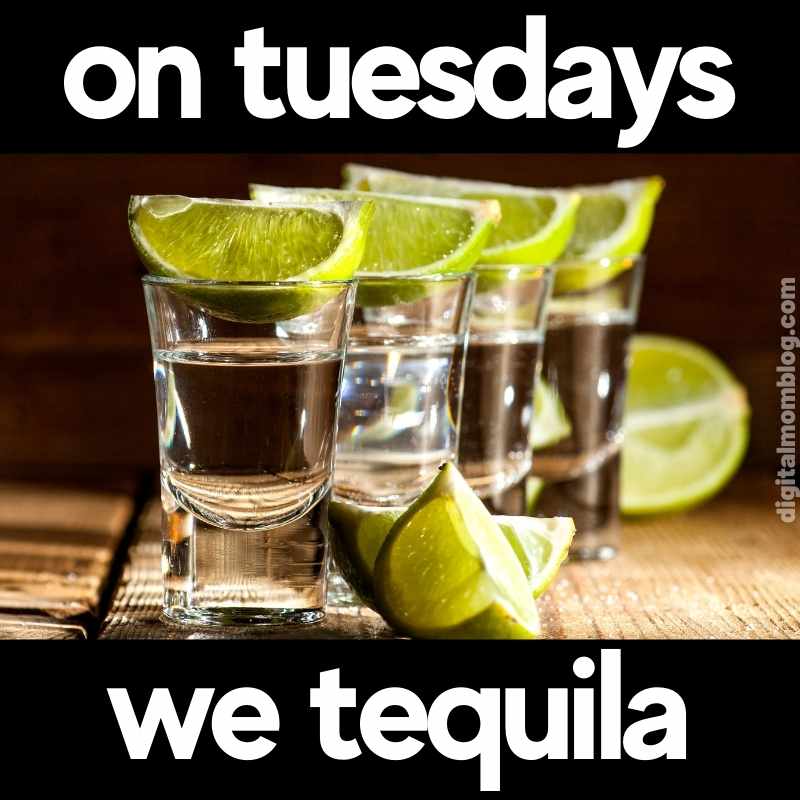 tequlia tuesday memes Humorous Tuesday meme showing a row of tequila shots with lime wedges and text saying 'On Tuesdays, we tequila,' perfectly capturing the midweek spirit.