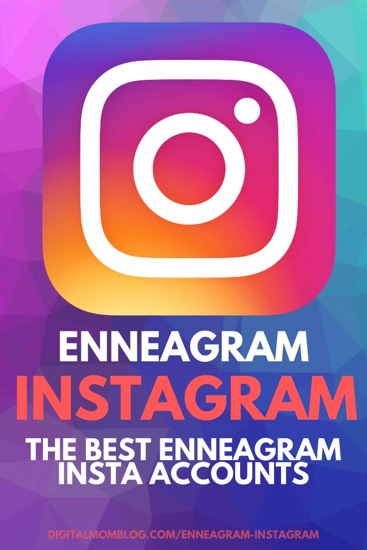 Bold Instagram logo with text promising the best Enneagram accounts that might just reveal your inner meme lord.