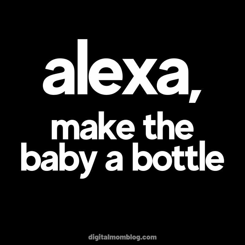 feed baby bottle alexa meme A baby meme with the text 'Alexa, make the baby a bottle,' humorously suggesting modern parenting involves voice assistants.