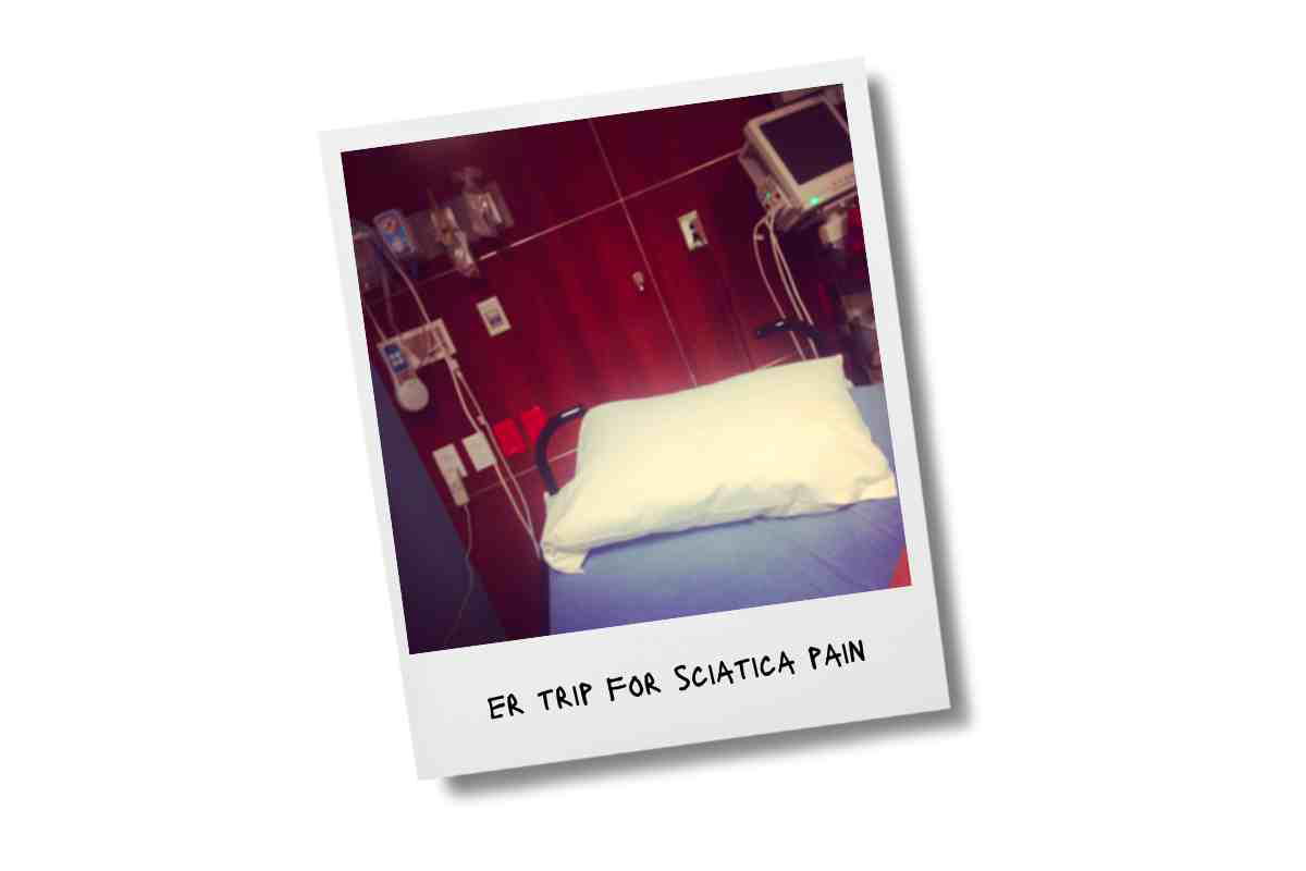 er sciatica pain er bed at the emergency room for sciatica