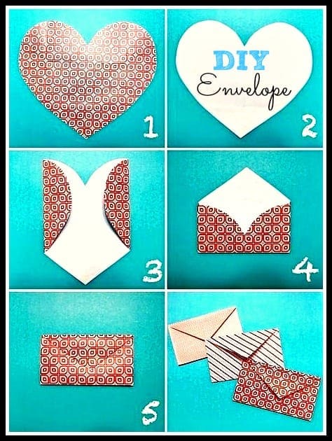 heart valentines day envelope heart envelope template