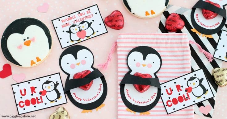 penguin valentine cards giggles galore