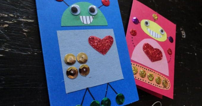 robot valentines FB
