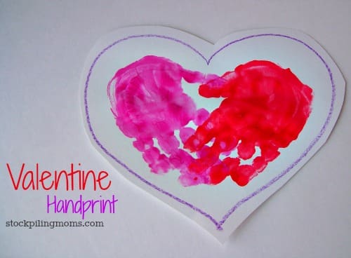 valentine handprint