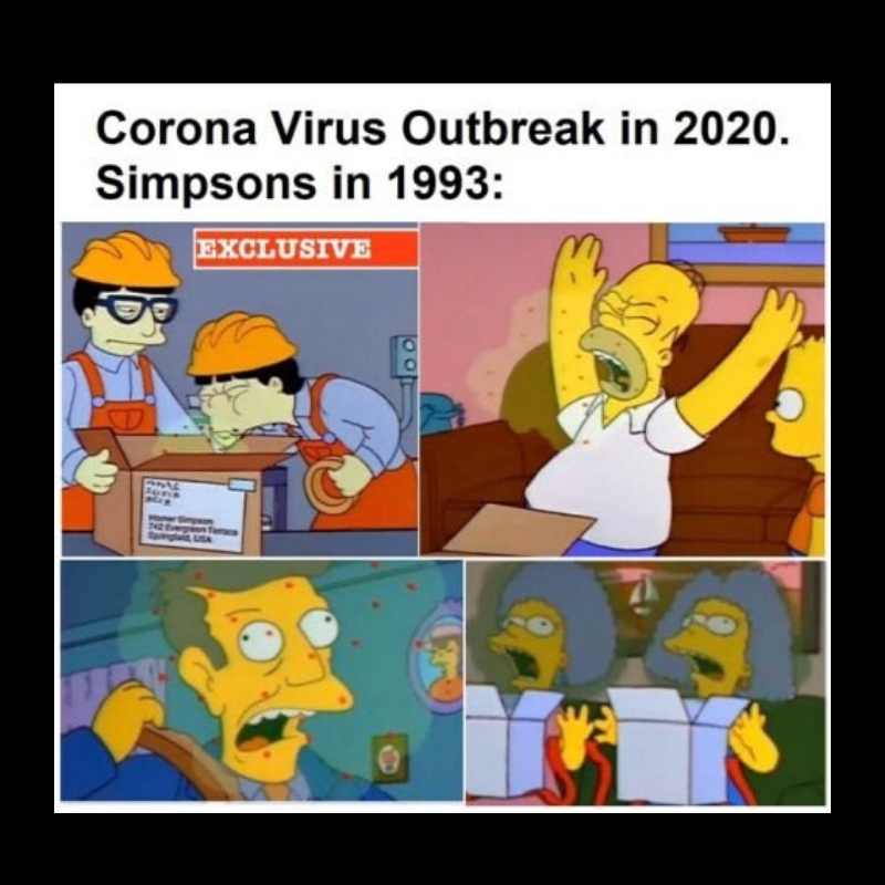 simpsons corona virus meme simpsons corona virus meme