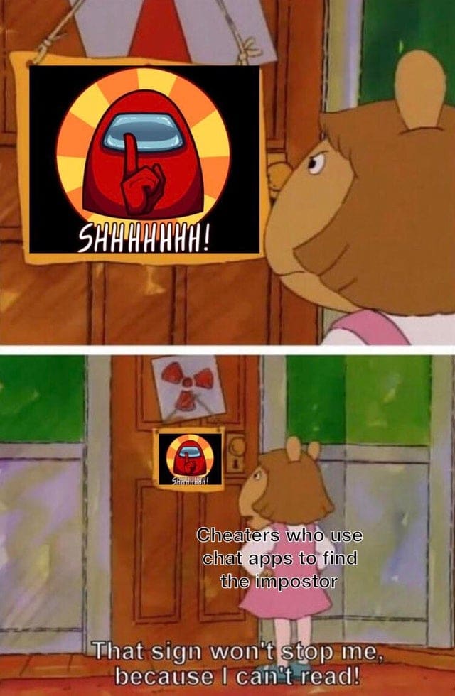 cheat among us meme cheater among us meme among us