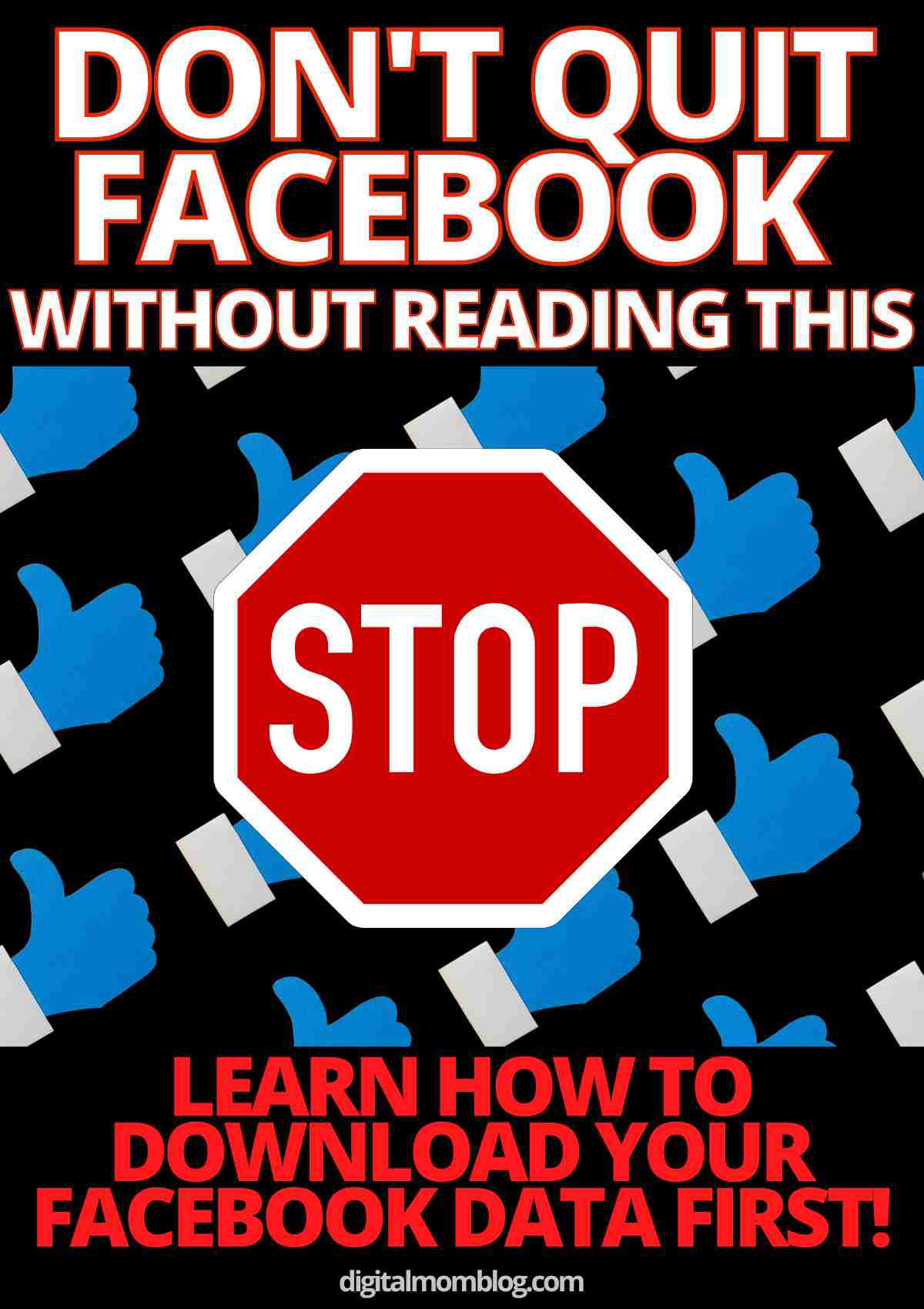 before quitting facebook tutorial
