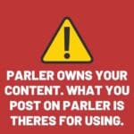 parler owns content parler owns your content