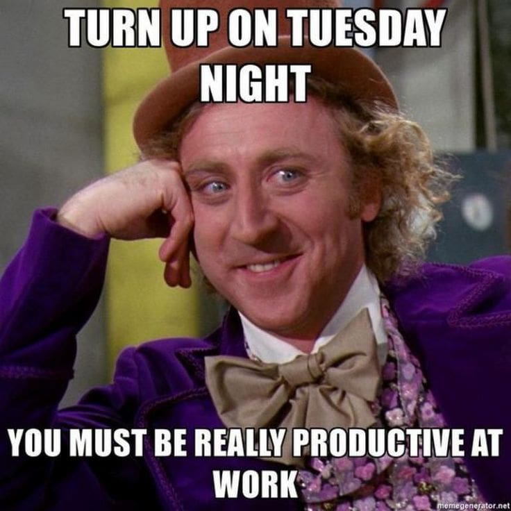 turn up on tuesday meme turnupontuesdaymeme
