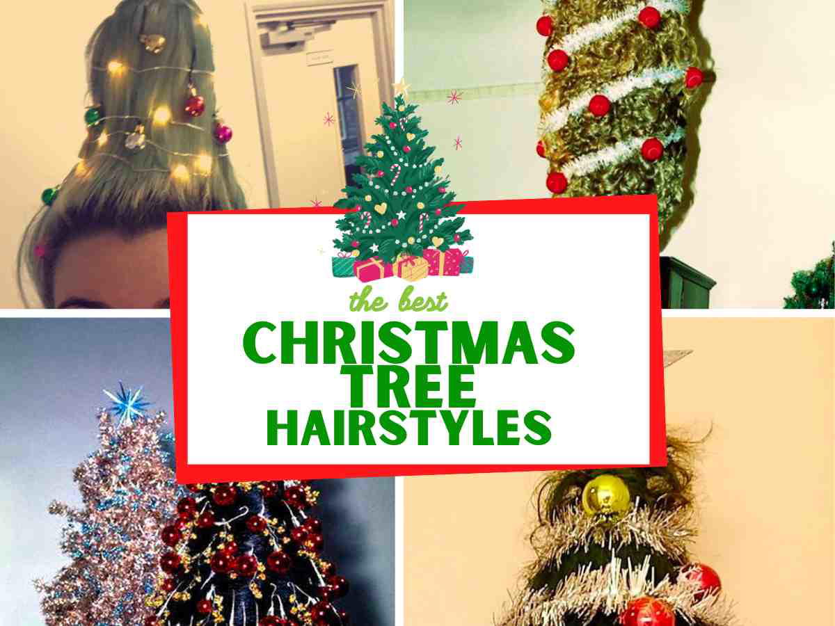 best christmas tree hairstyles christmas tree hairstyles for holiday parties