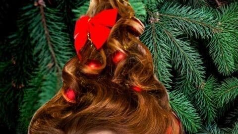 christmas tree hair diy christmas tree hair diy