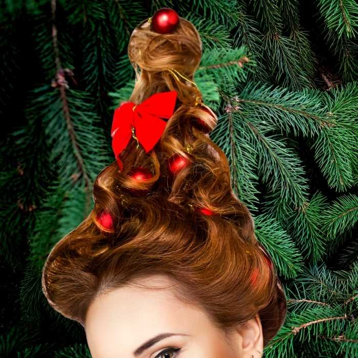 christmas tree hair diy