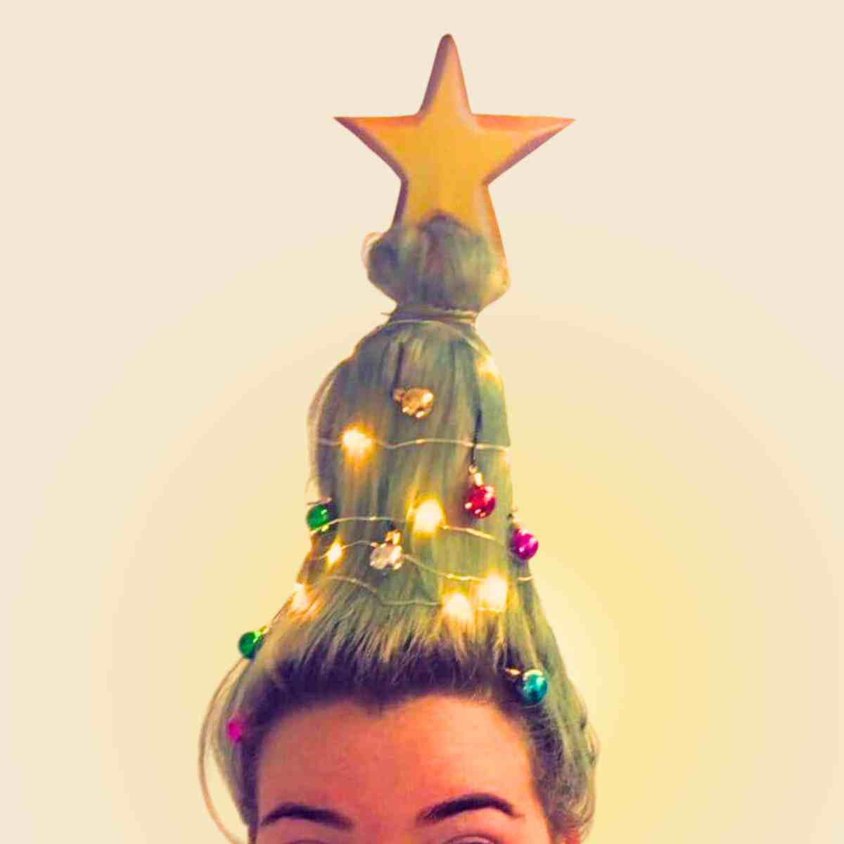 Green christmas tree hairstyles modern christmas tree hairstyle