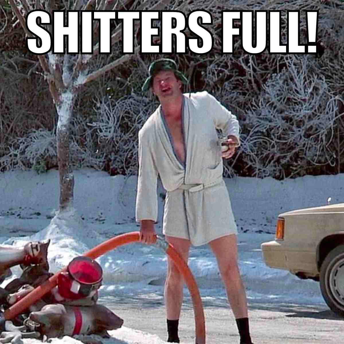 the shitters full meme the shitters full cousin eddie christmas vacation meme