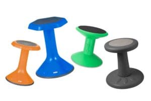 wobble chairs photo of 4 different balance chairs for kids and adults
